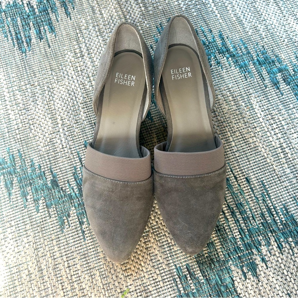 Eileen Fisher Hilly grey suede 7